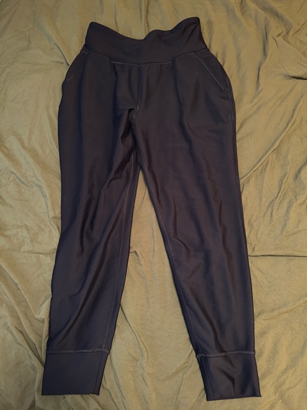 Old Navy Black High-Waist Track Joggers